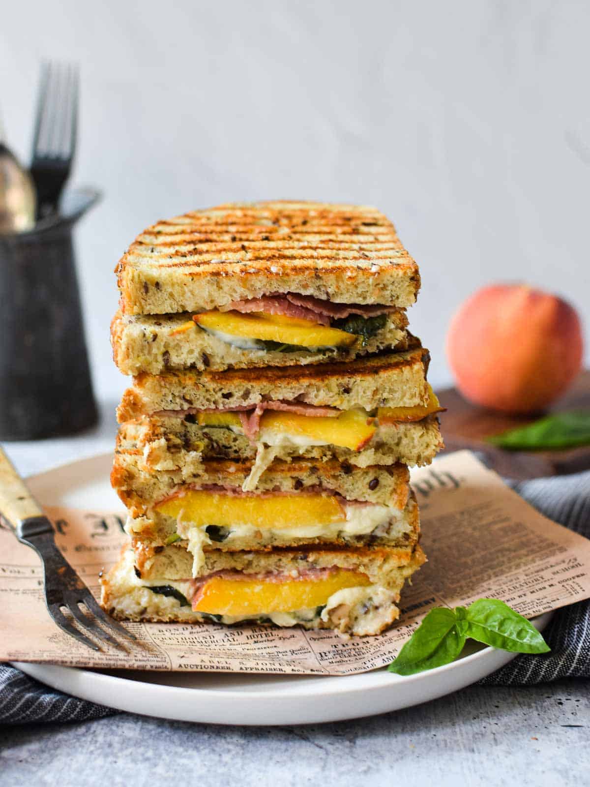 Grilled Cheese with Prosciutto Panini