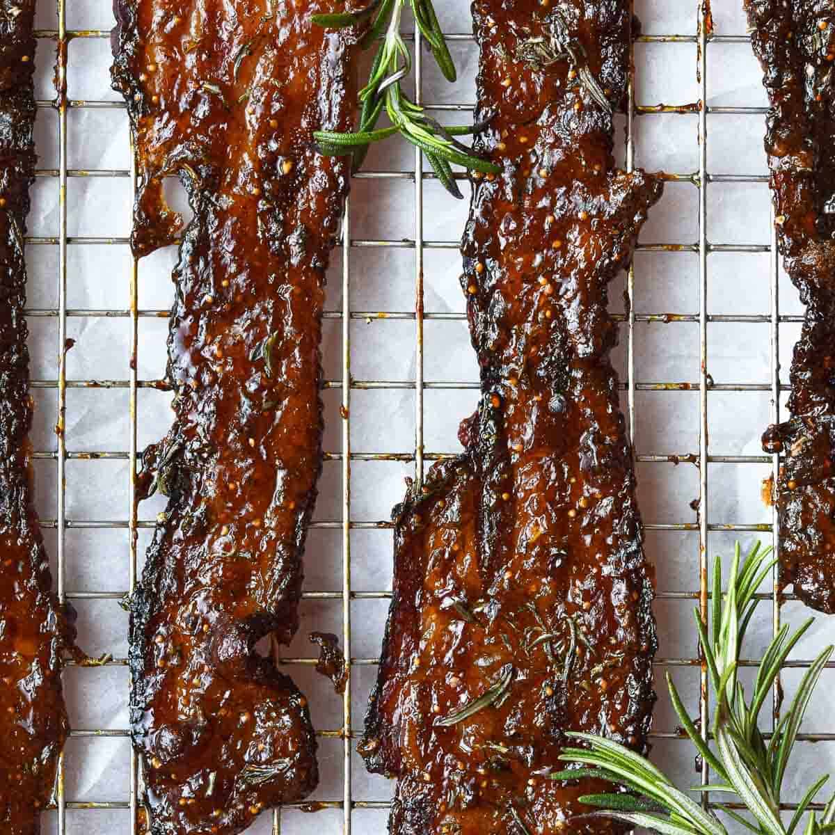 Rosemary + Fig Candied Bacon