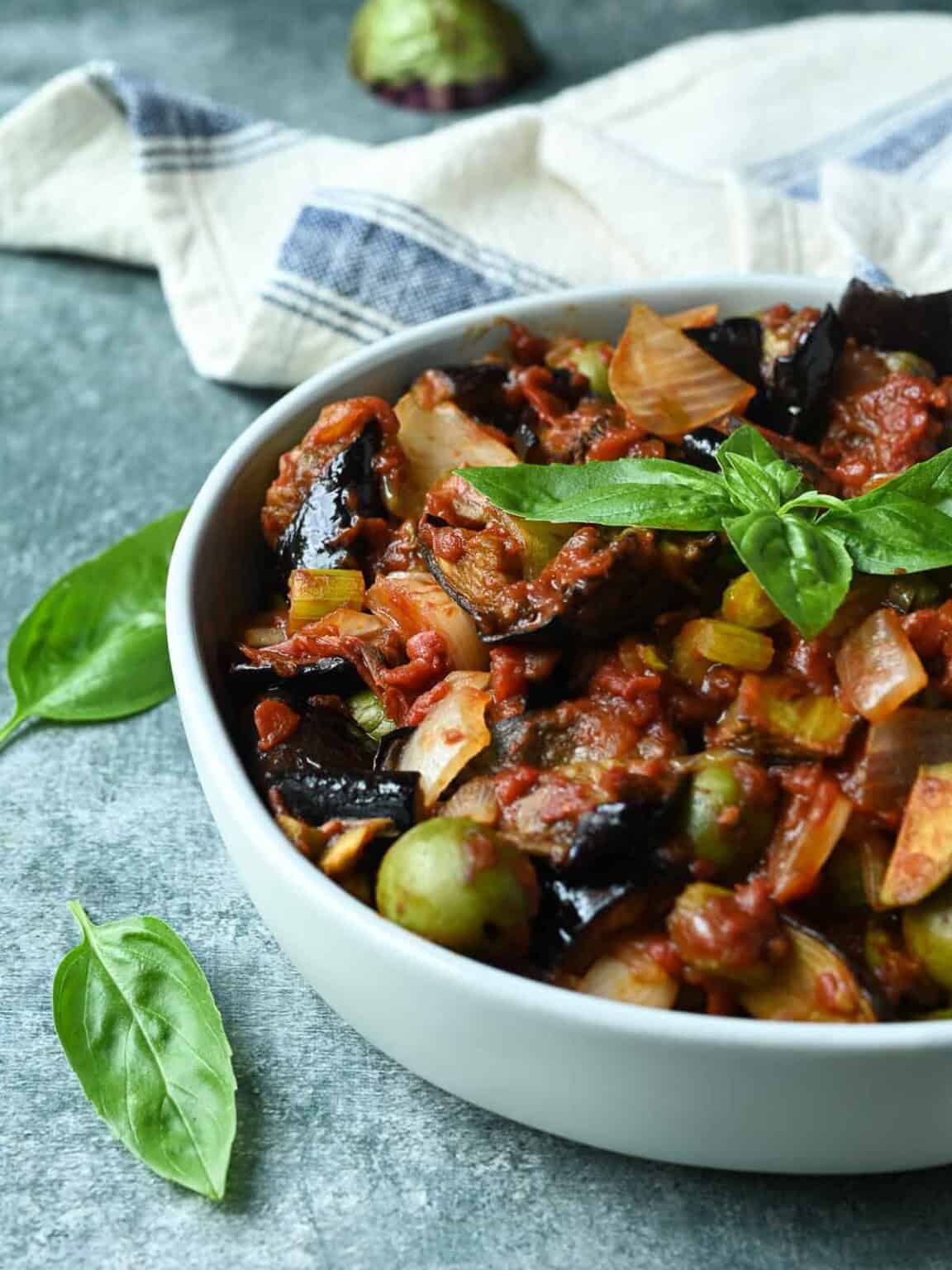 Sicilian Eggplant Caponata - Brunch &amp; Batter